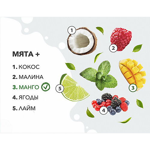 Зубная паста Synergetic Комплекс-формула 7 в 1 "Манго-Мята", 100 гр