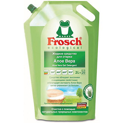 Жидкое средство для стирки Frosch Алоэ Вера, 2 л