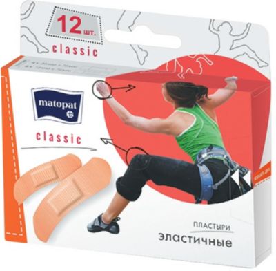 Пластырь Bella Matopat Classic, 12 шт