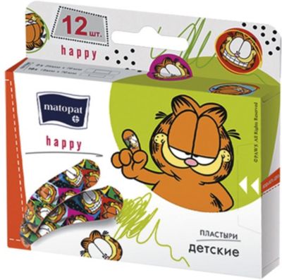 Пластырь Bella Matopat Happy, 12 шт