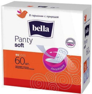 Ежедневные прокладки Bella Panty Soft , 60 шт