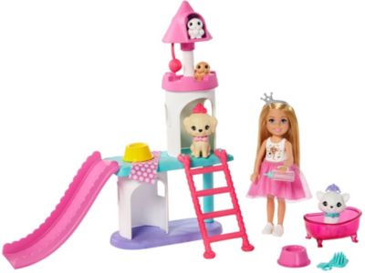 Barbie Prinzessinnen Abenteuer, Chelsea Puppe (blond), Haustier-Schloss ...