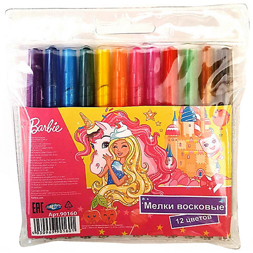 Восковые мелки Centrum Barbie, 12 цветов от CENTRUM