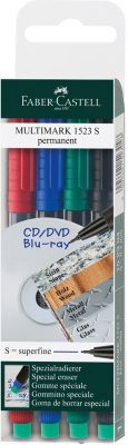 Набор маркеров Faber-Castell Multimark permanent, 4 цвета