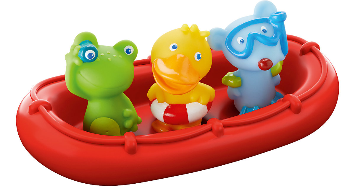 Babyspielzeug/Badespielzeug: HABA HABA 303866 Badeboot Tiermatrosen ahoi!