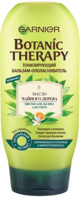 Бальзам для волос Garnier Botanic Therapy Чайное дерево, цветки апельсина и алоэ, 200 мл
