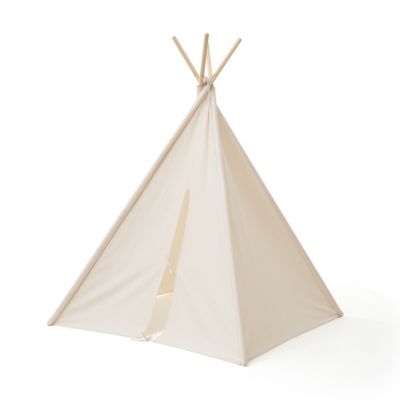 Weißes Zelt mit Pompons Tipi-Zelt Tipi-Zelt für Kinder Kinderzelt Spielzelt Tipi Zelt mit Stabilisator 