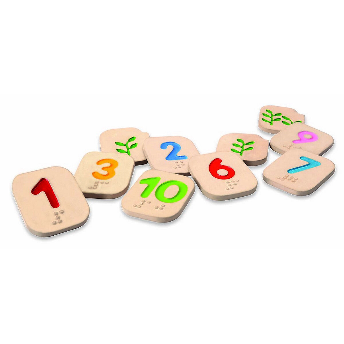 PLANTOYS Legespiel Zahlen 1-10 Blindenschrift Legespiele PLANTOYS Legespiel Zahlen 1-10 Blindenschrift Legespiele