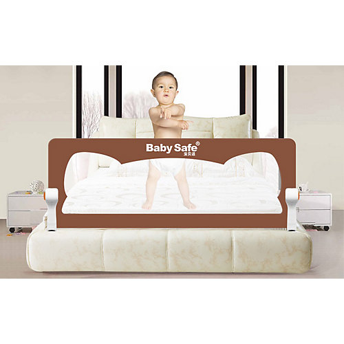 Барьер для кроватки Baby Safe Ушки, 180х42 коричневый от Baby Safe