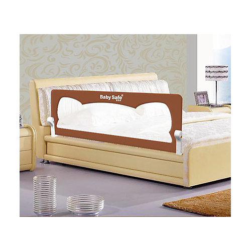 Барьер для кроватки Baby Safe Ушки, 180х42 коричневый от Baby Safe