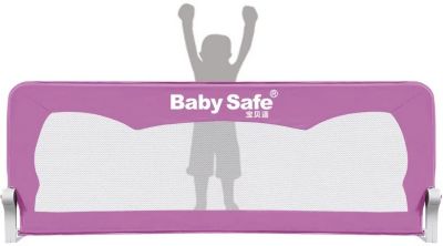 Барьер для кроватки Baby Safe Ушки, 180х66 розовый