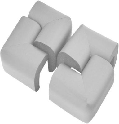 Защита на углы стола Baby Safe, 6х6 см, 4 шт, серый