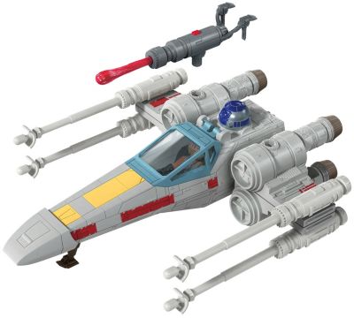 Hasbro E9597 Wars Mission Fleet Stellar Class Luke Skywalker X-Wing Fighter 6 cm große Figur und Fahrzeug Spielzeug für Kids ab 4 Jahren