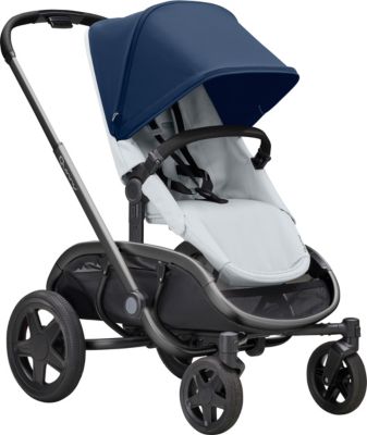 Sportwagen Hubb, Navy on Grey + Kinderwagenaufsatz Hux, Grey on Graphite 2