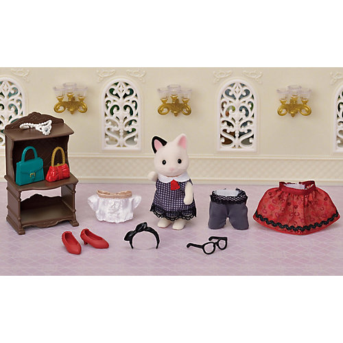 Кошка Sylvanian Families Series Town "Модница в городе и ее гардероб" от Эпоха Чудес