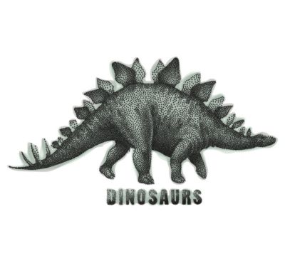 Wandtattoo Dinosaurier Stegosaurus Raubtiere, dekodino