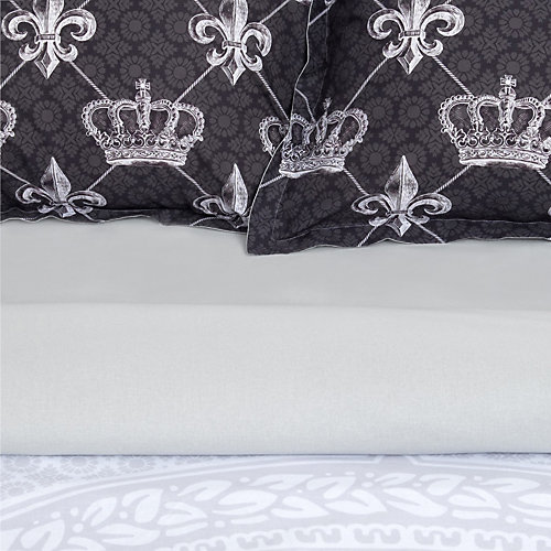 Комплект постельного белья Этель Imperial, евро - белый