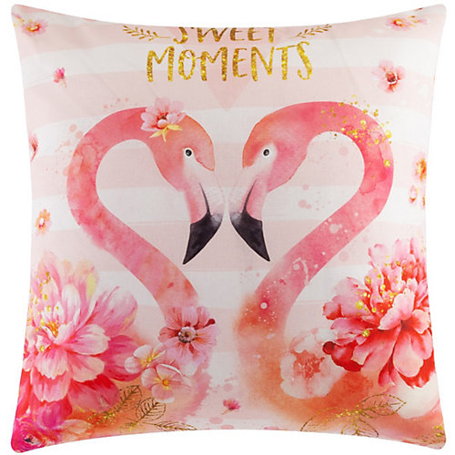 Комплект постельного белья Этель Flamingo, евро - розовый