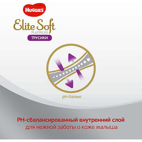 Трусики-подгузники Huggies Elite Soft Platinum 12-17 кг, 30 шт от HUGGIES