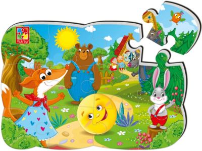 Пазл магнитный Vladi Toys Колобок