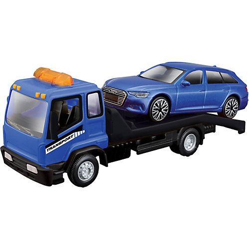 Игровой набор Bburago Street fire Flatbed transport "Автовоз", 1:43 от Bburago