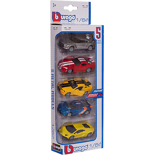Набор Машинок Bburago Vehicles, 1:64 от Bburago