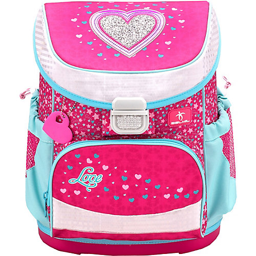 Ранец Belmil Mini-Fit Heart, с наполнением - красный от Belmil