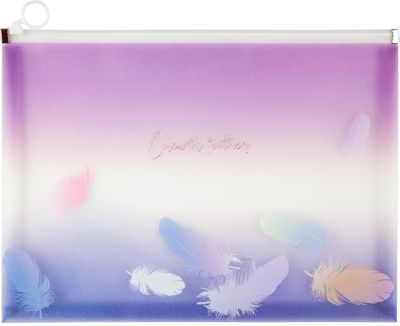 Папка на молнии Axent Colourful Feather 03, А4