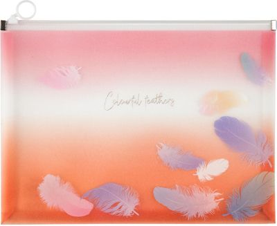 Папка на молнии Axent Colourful Feather 04, А4