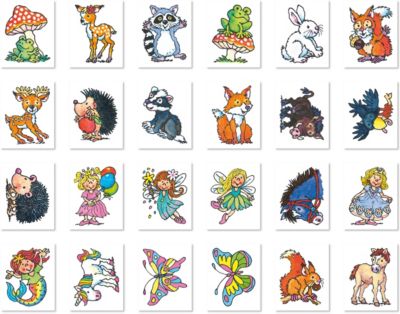 Mini-Tattoos Waldtiere, 24 Stück 2