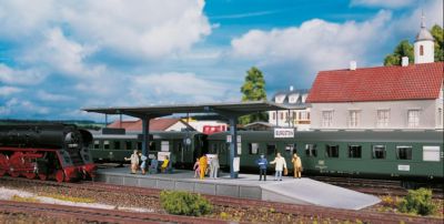 PIKO Spur H0 Bausatz Bahnsteig Burgstein