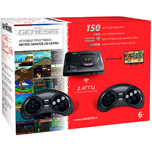 Игровая приставка SEGA Retro Genesis HD Ultra + 150 игр ZD-06a