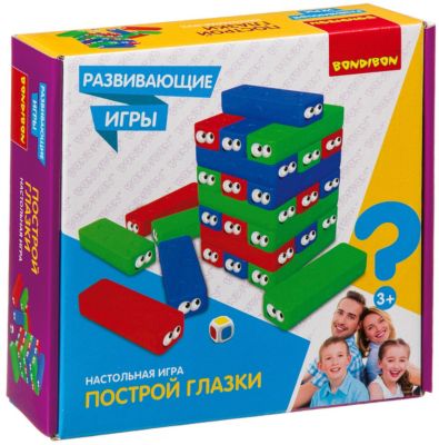 Развивающая игра Bondibon "Построй глазки" 30 блоков