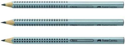 Bleistiftset GRIP 2001 grau, 4-tlg., inkl. Radierer 2