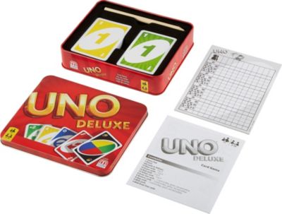 Mattel Spiele Uno Deluxe Kartenspiel TIN y5026 Geschenk Kinder Spiel Familienspiel NEU 
