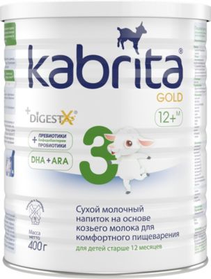 Молочный напиток Kabrita 3 Gold, с 12 мес, 400 г