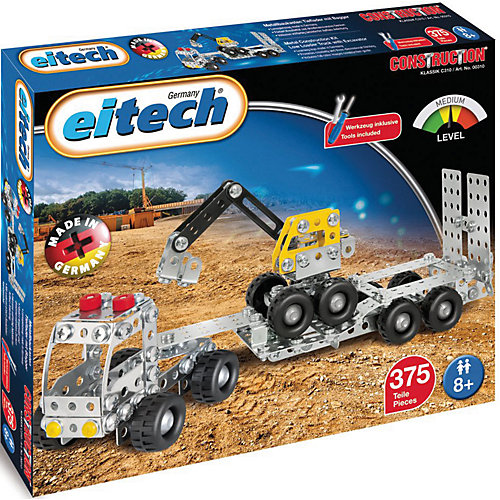 Конструктор Eitech Погрузчик с экскаватором, 375 деталей от eitech
