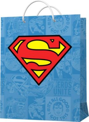 Пакет подарочный ND Play Superman, малый, 10 шт