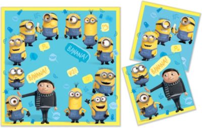 Салфетки бумажные трехслойные ND Play Minions 2, 12 шт