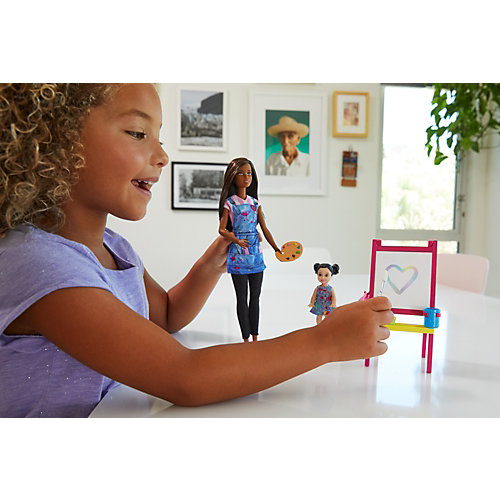 Кукла Barbie из серии «Кем быть?» Учительница рисования от Mattel