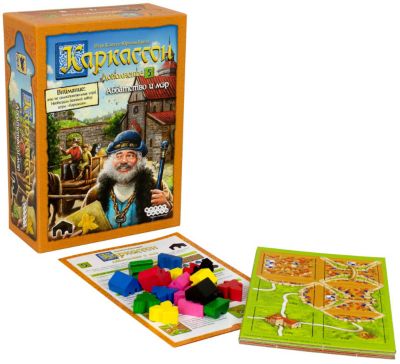 Дополнение к настольной игре Каркассон Hobby World "Каркассон 5: Аббатство и мэр"