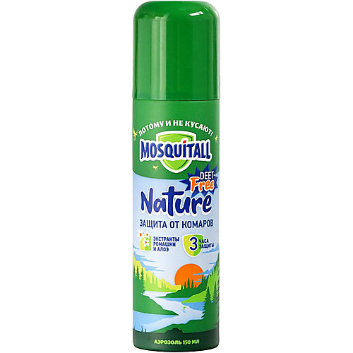 Аэрозоль от комаров Mosquitall Nature, 150 мл