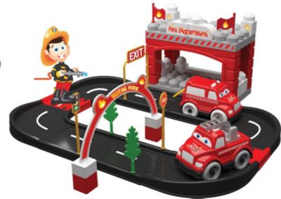 Автотрек Terides Пожарная станция, 52 предмета