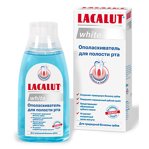 Ополаскиватель для полости рта Lacalut White, 300 мл