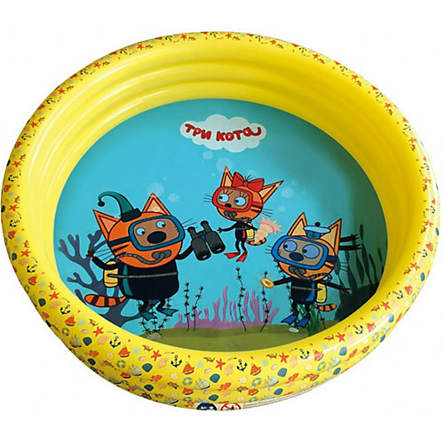 Надувной бассейн 1Toy Три Кота, 120х35 см от 1Toy