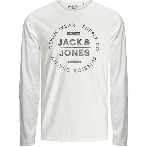 Лонгслив Jack & Jones Junior - грязно-белый от JACK & JONES Junior