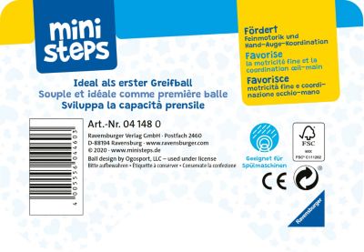baliba blau Beiß- und Greifball Ravensburger 04550 Ministeps® 