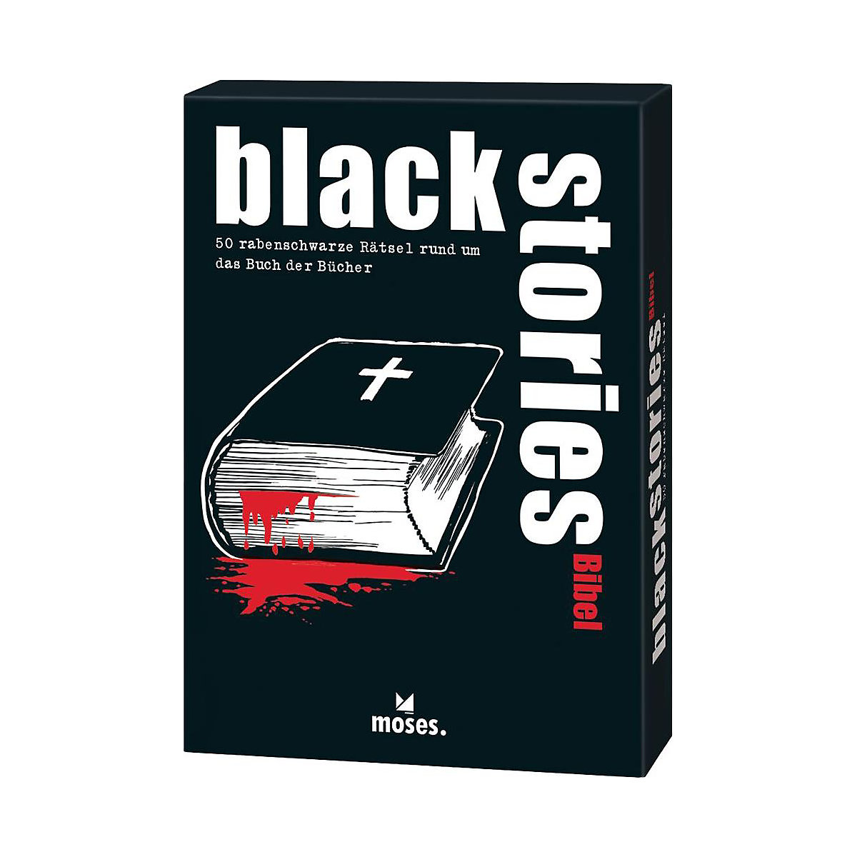 moses. Verlag Black Stories Bibel Edition (Spiel)