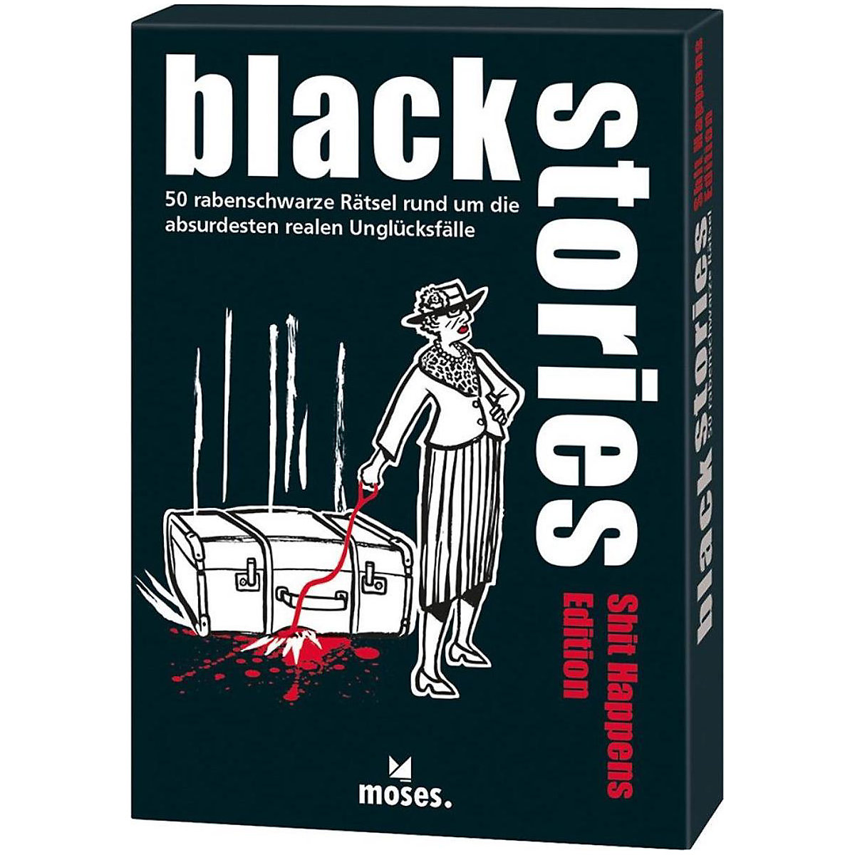 moses. Verlag Black Stories Shit Happens Edition (Spiel)