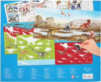 Dino Stickerfun, Malbuch mit Stickerbogen 2